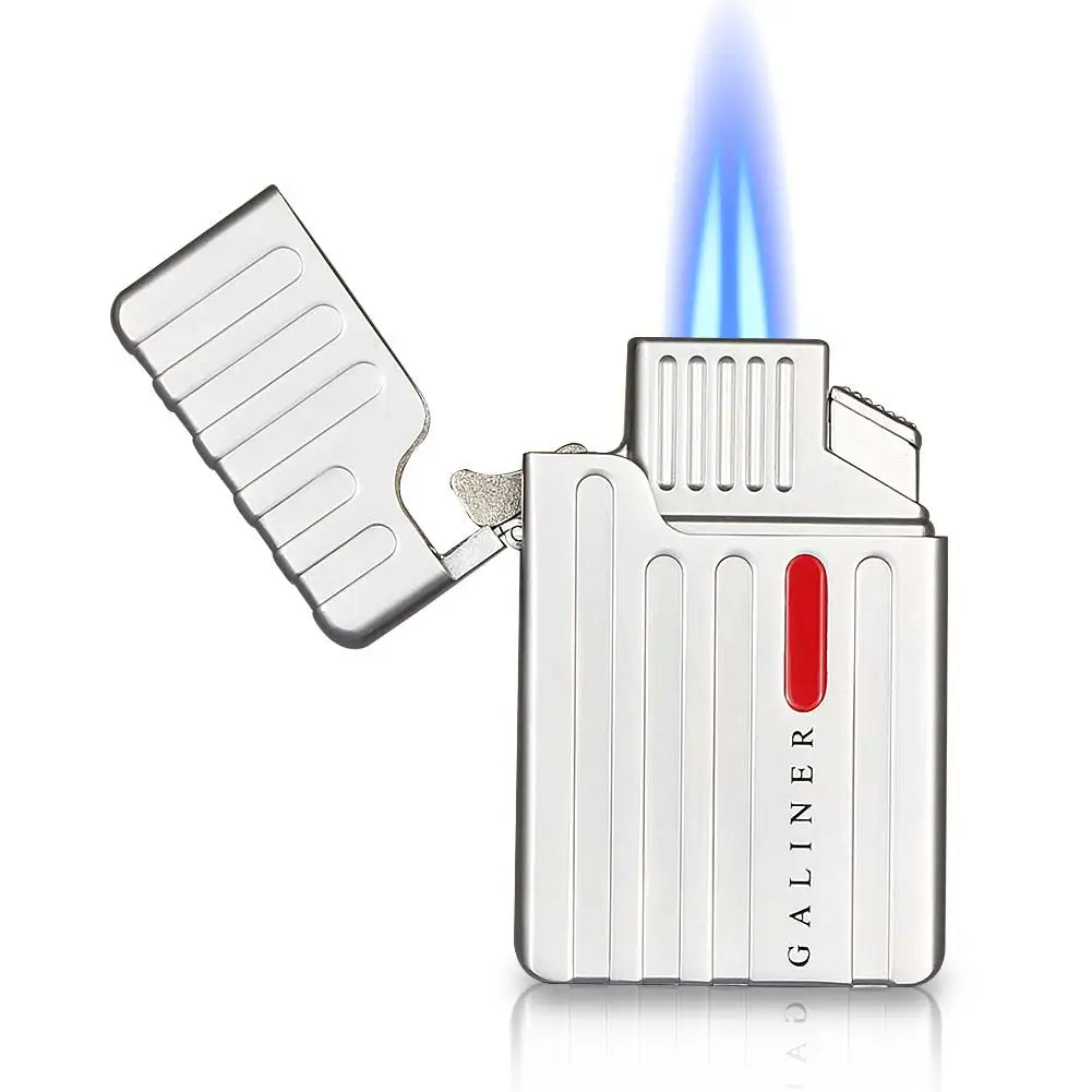 Metal 2 Jet Torch Lighter with Punch