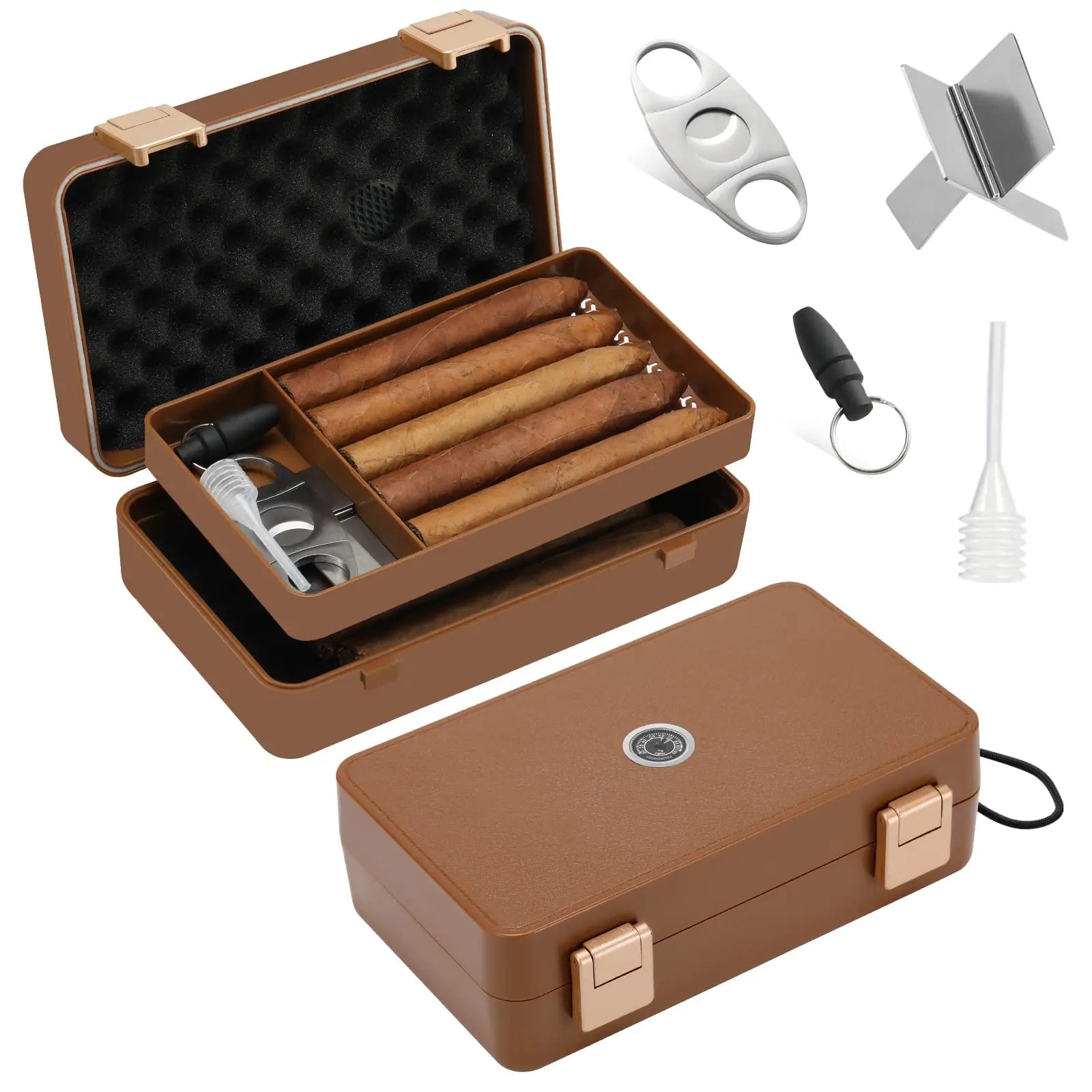 Humidor box set 6 sets of 8-10 waterproof boxes containing cigars Suitable for Christmas gifts