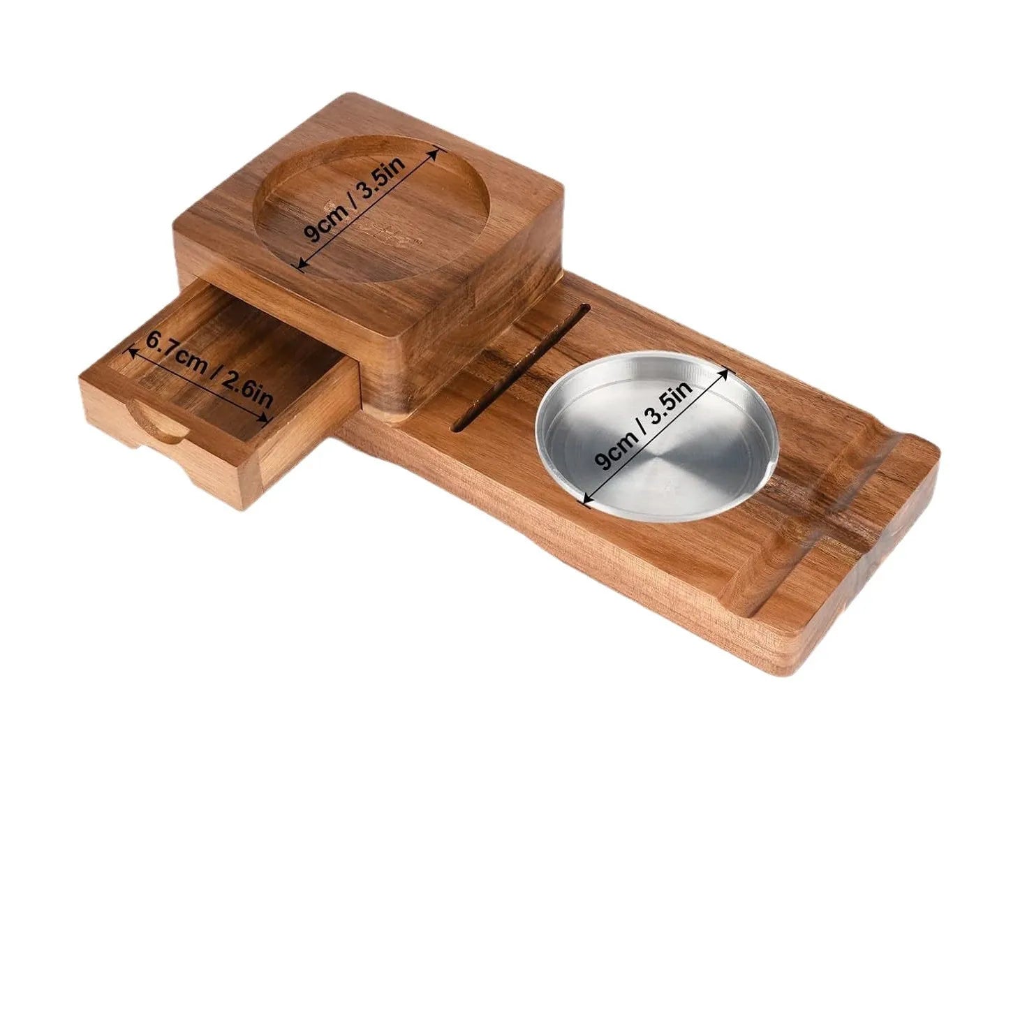 Whiskey Tray Ashtray with Cutter