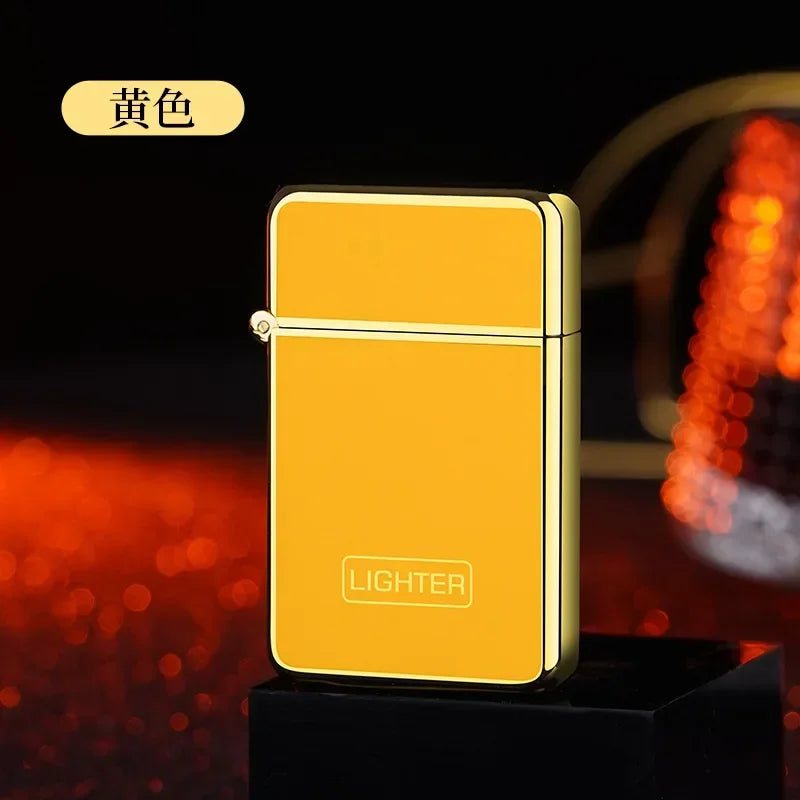 New Red Jet Flame Lighter Luminous Inflatable Butane Gas Windproof Lighters Strong Powerful Cigar Torch Lighters for Smoker Gift