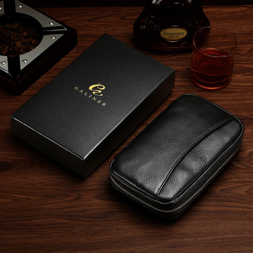 Leather Cigar Storage Bag