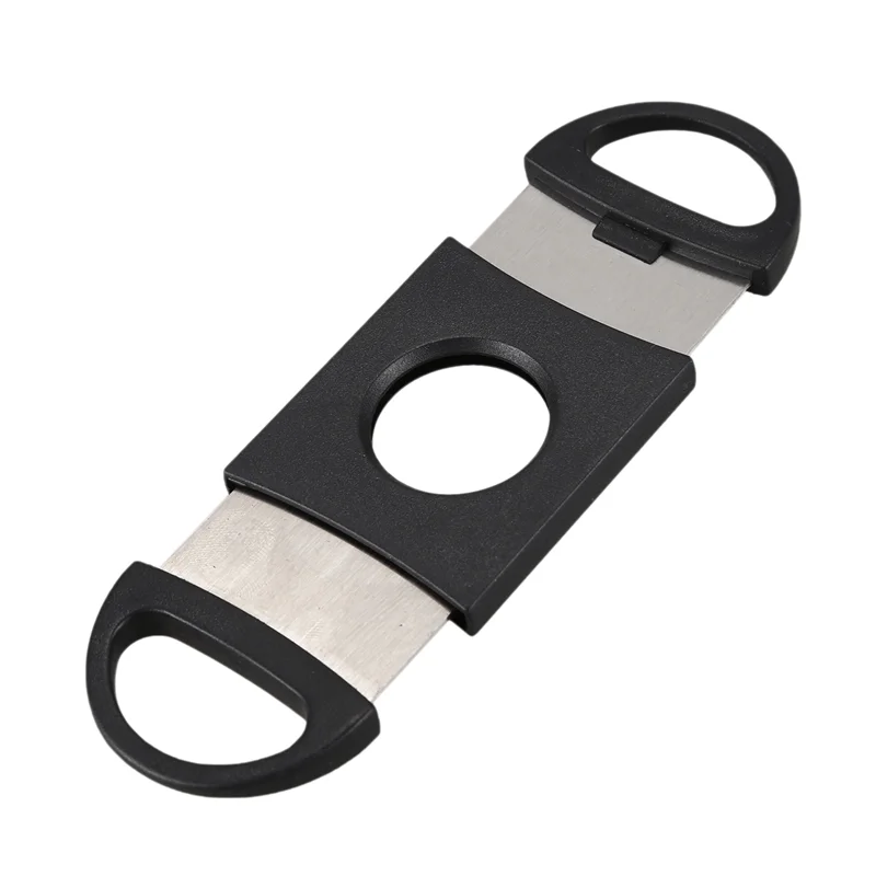 AA81-6X Oval-Shaped Cigar Cutter, Double Cut Blade