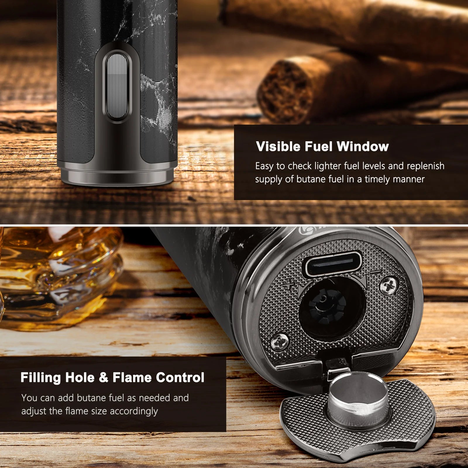 Electric Torch Lighter with Punch