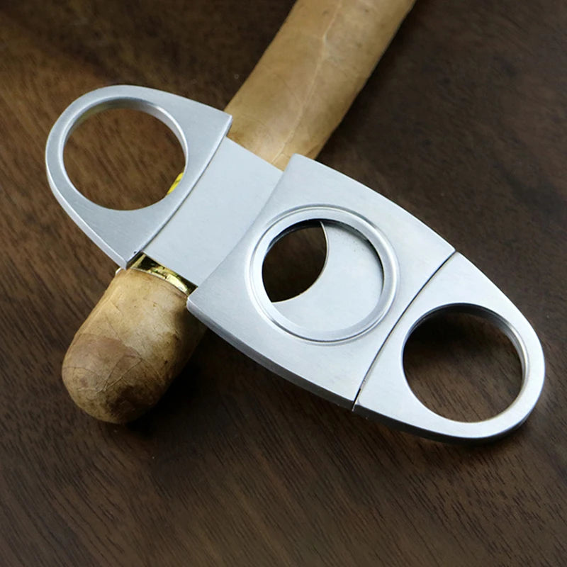 Cigar Cutter Stainless Steel Metal Classic Cutter Guillotine Cigar Scissors