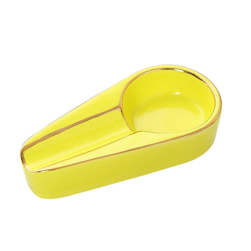 Cigar Ashtray Fashion Portable Cigar Smoking Accessories Single Slot Ceramic Cigar Ashtray Gift for Boyfriend Husband