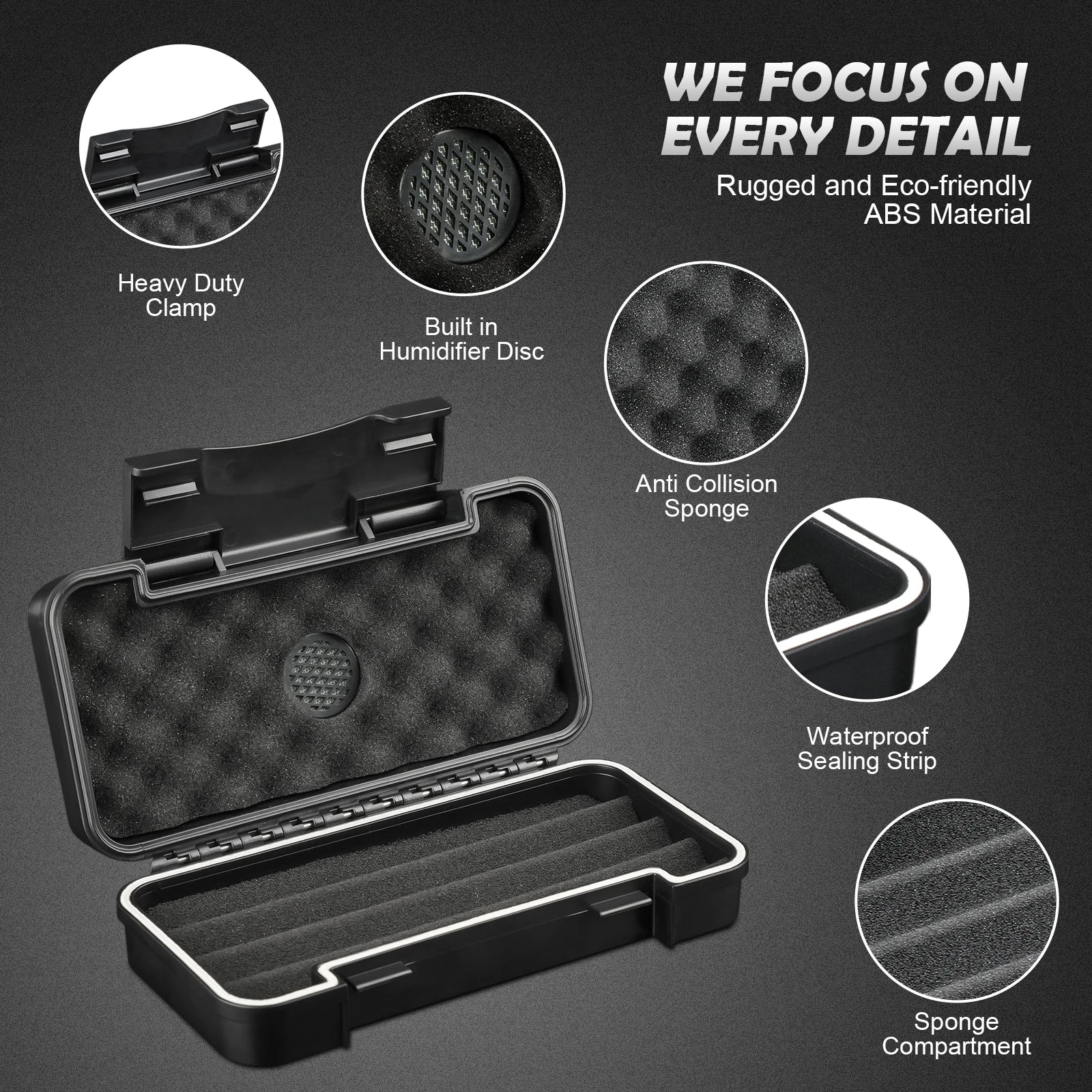 Travel Cigar Humidor Gift Set