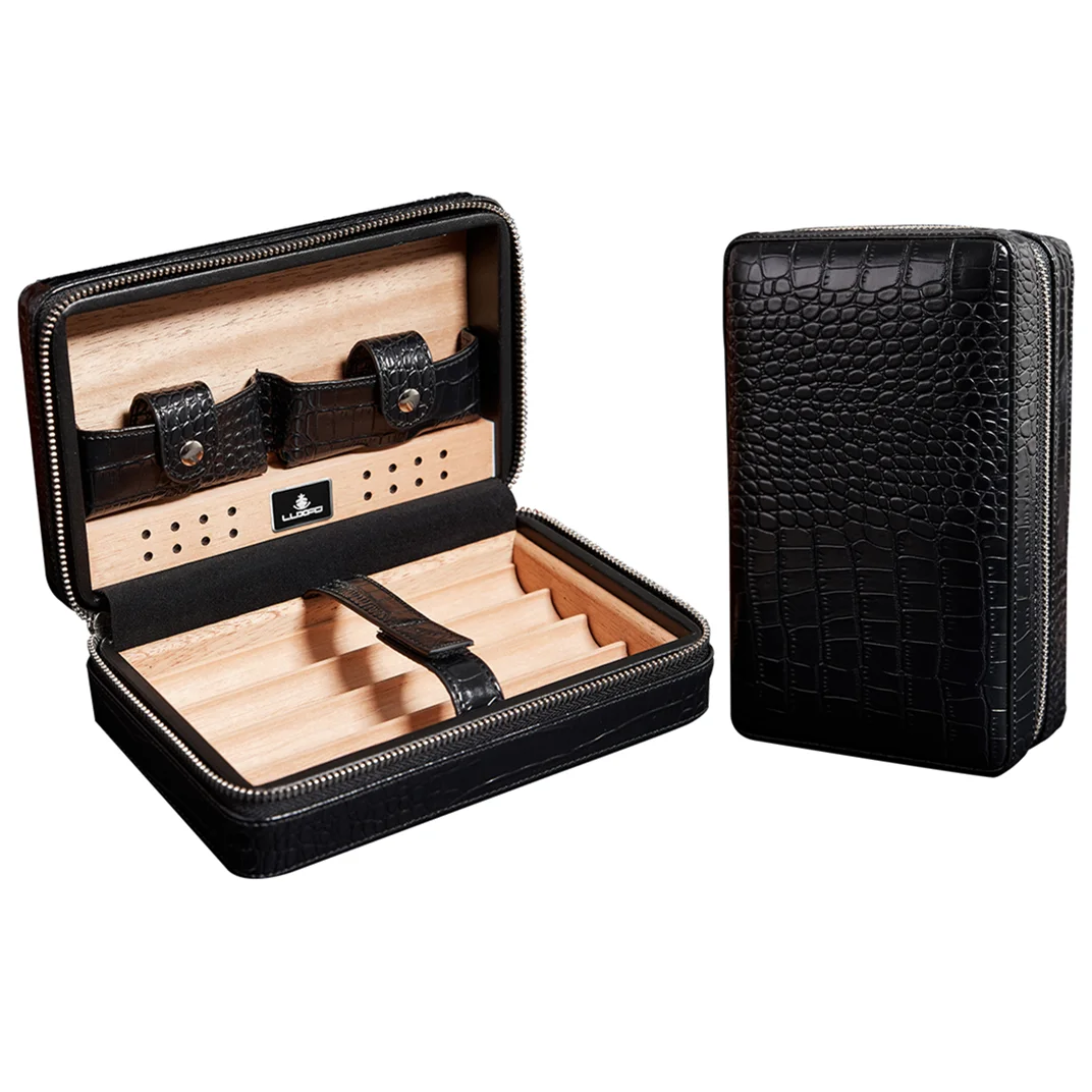 Leather 4-Cigar Case