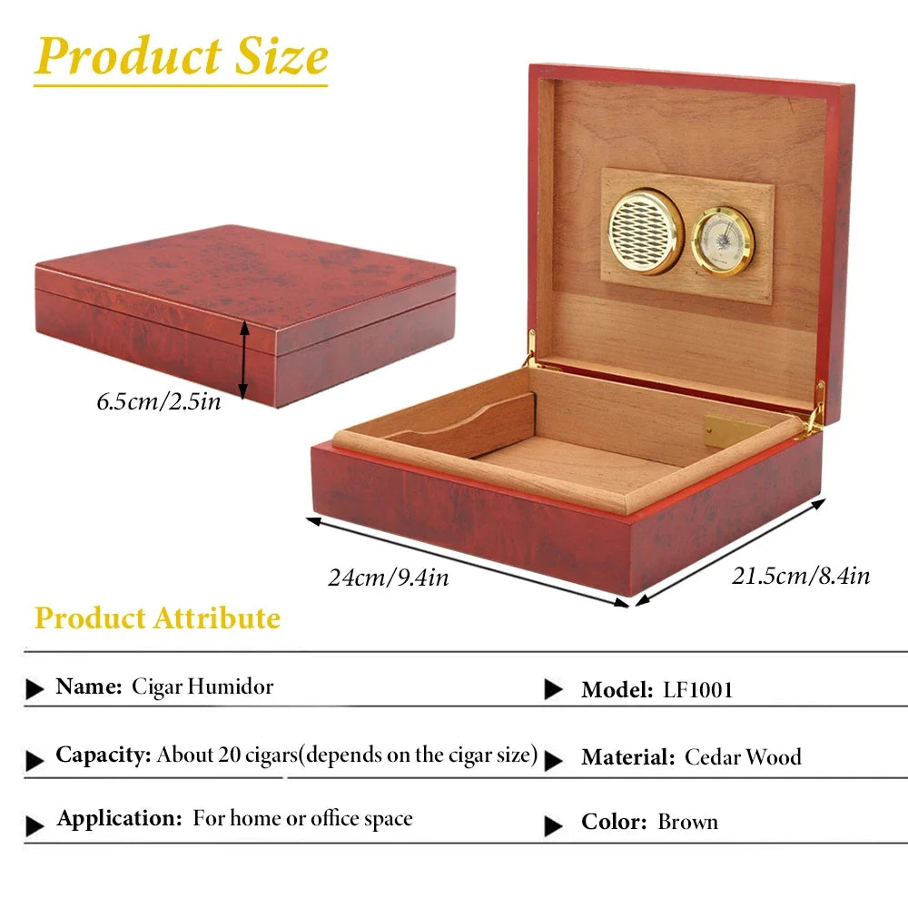 20-Count Cedar Humidor