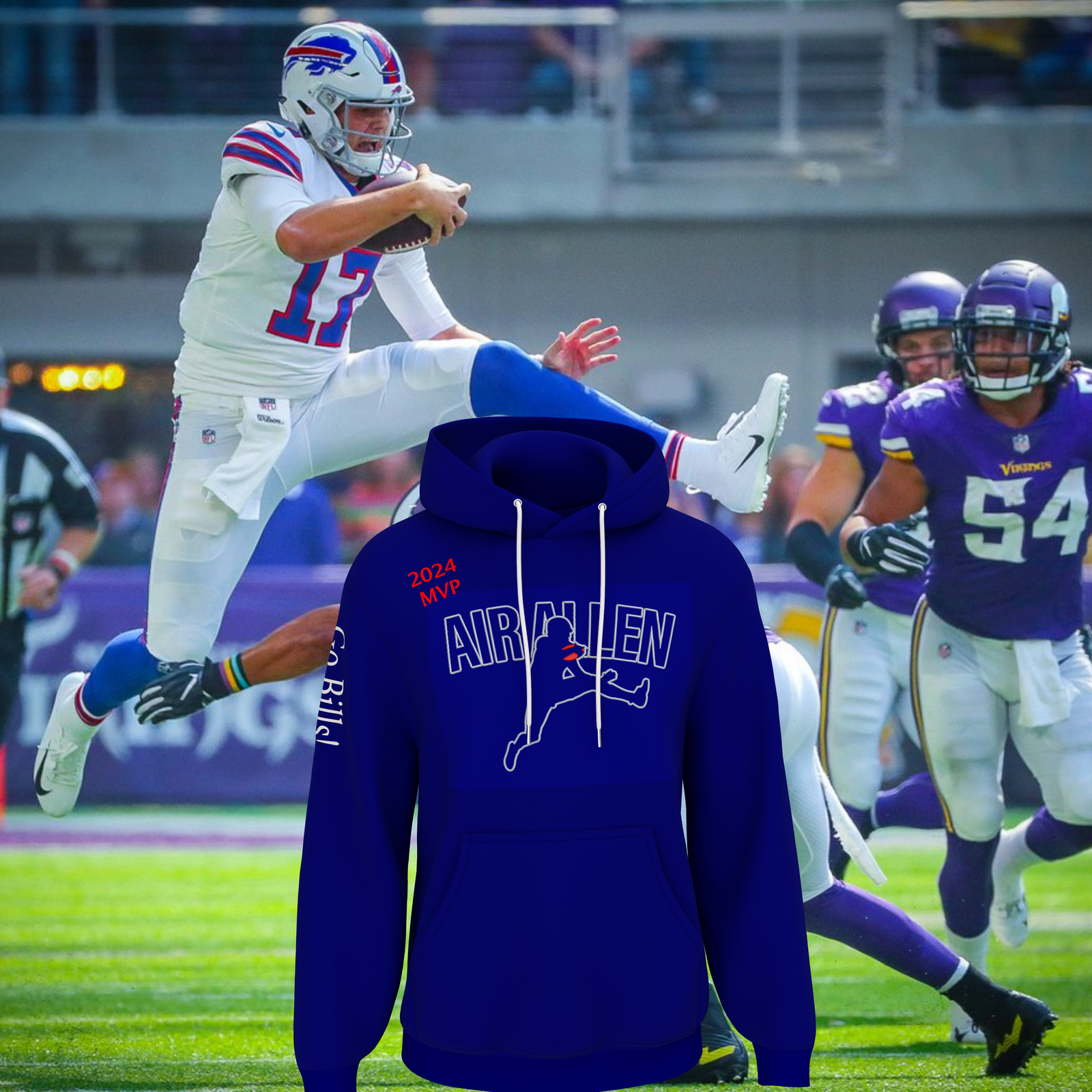 Premium Air Allen Cigar Mafia Hoodie – Bills Mafia Exclusive