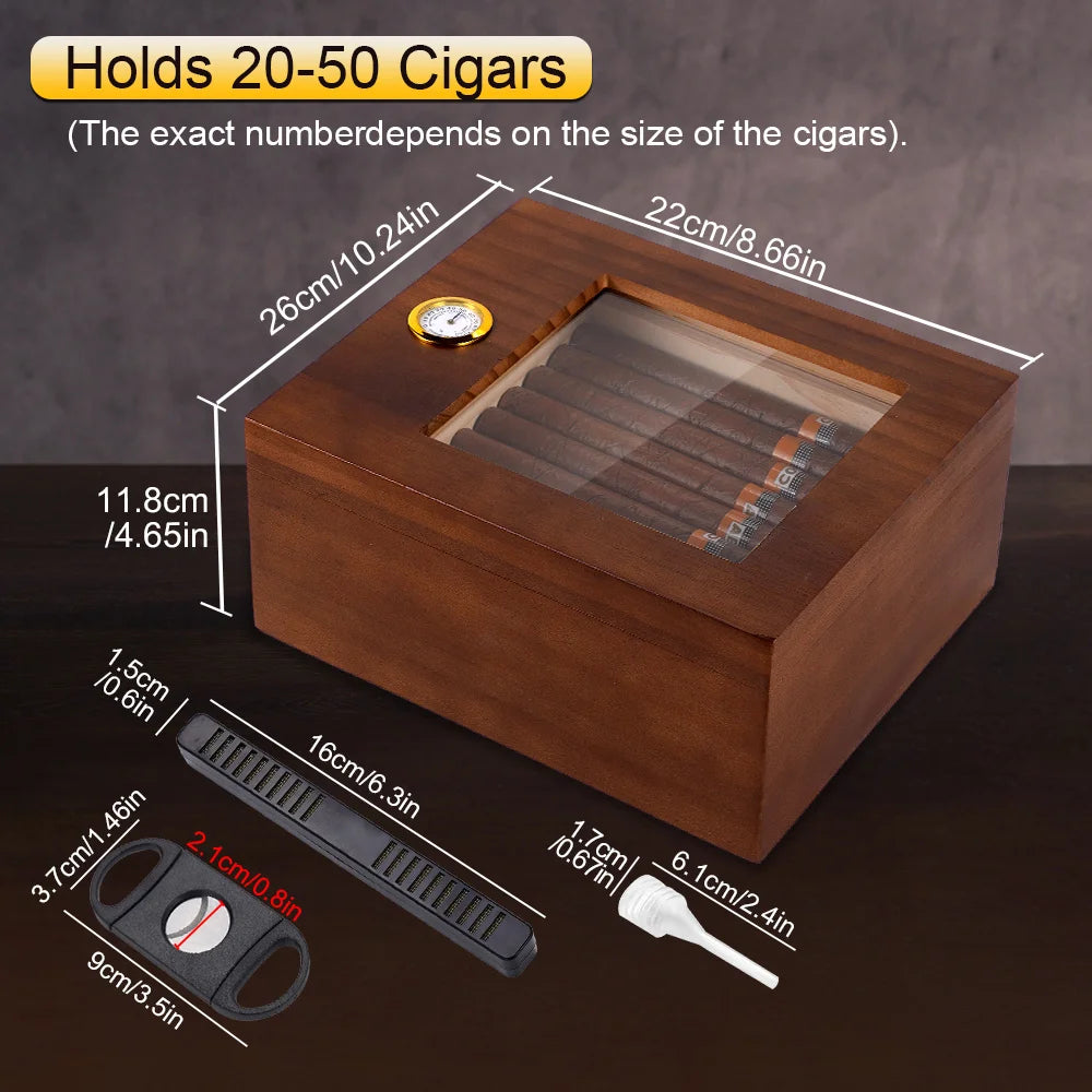 Cedar Glass Humidor
