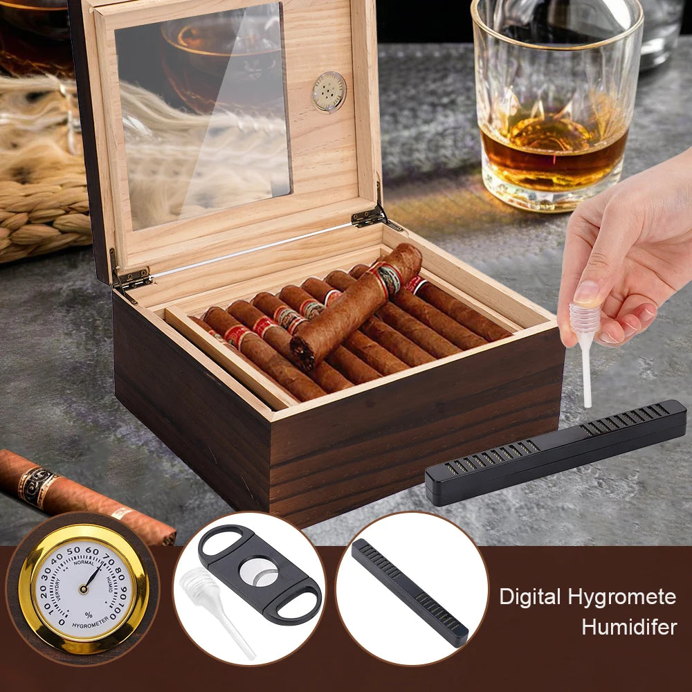20-50 Glass Humidor