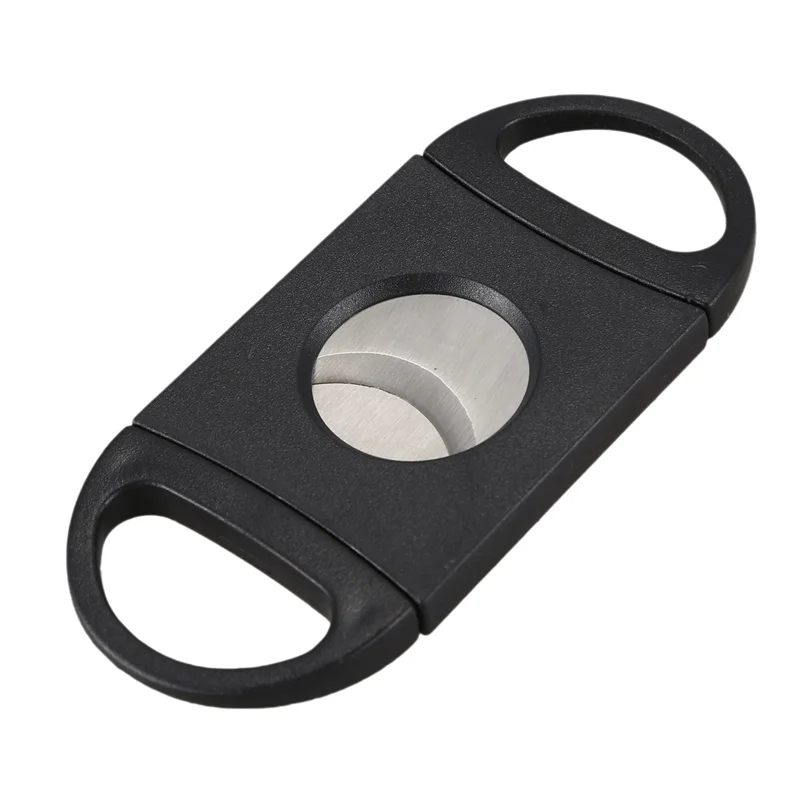 AA81-6X Oval-Shaped Cigar Cutter, Double Cut Blade