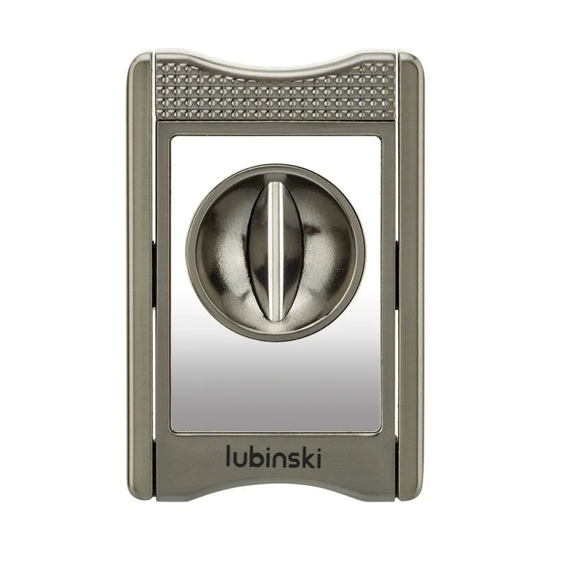 Metal Cigar Cutter V Cut Cutter with Cigar Holder Luxury V-Cut Cigar Cutter Scissors Puncher Folding Cigar Stand Display Rack