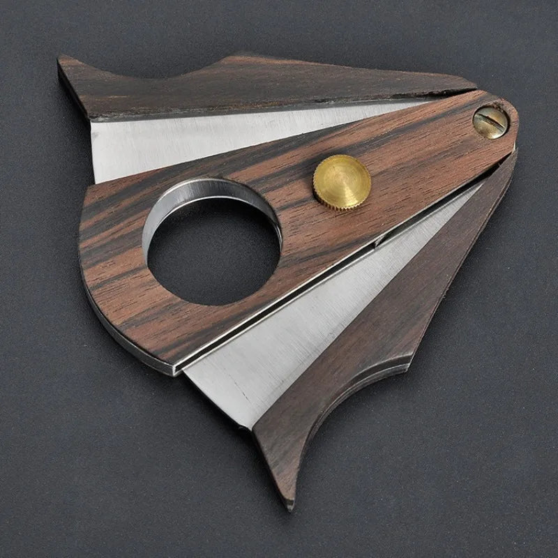 Wood Scissor Knife