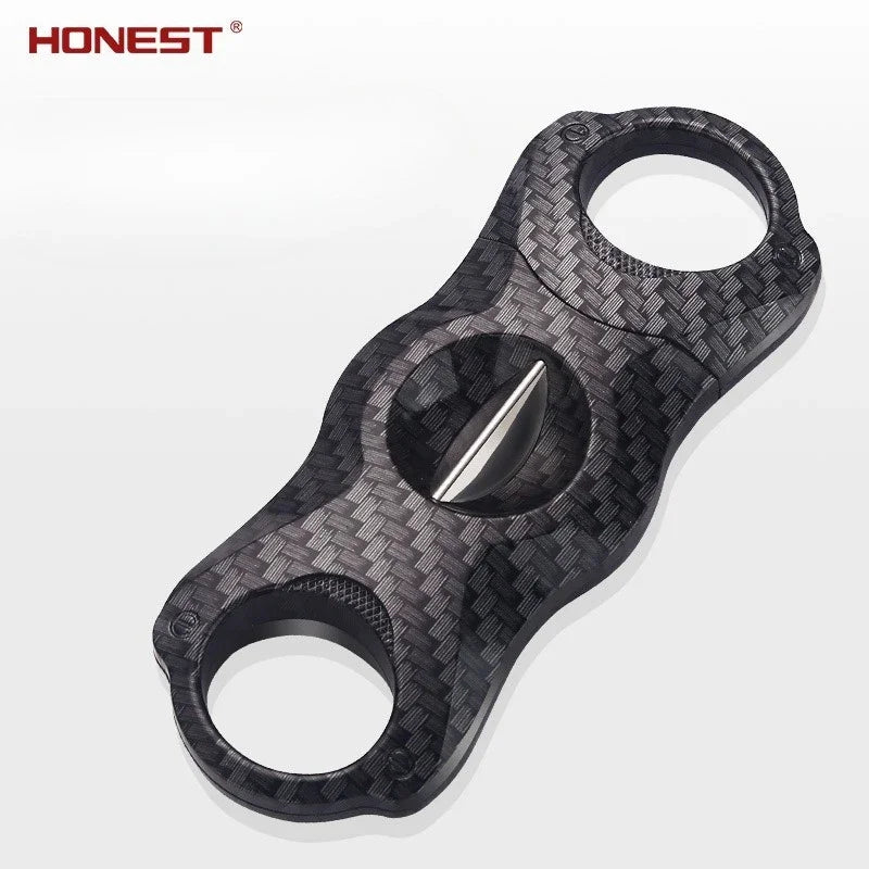 HONEST Portable Cigar Scissors Cigarette Cutter Double-edged Steel Cuban Cigar Cutter Tool To Give Boyfriend Gift
