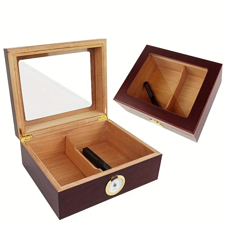Spanish Cedar Wood Humidor Cigar Box...