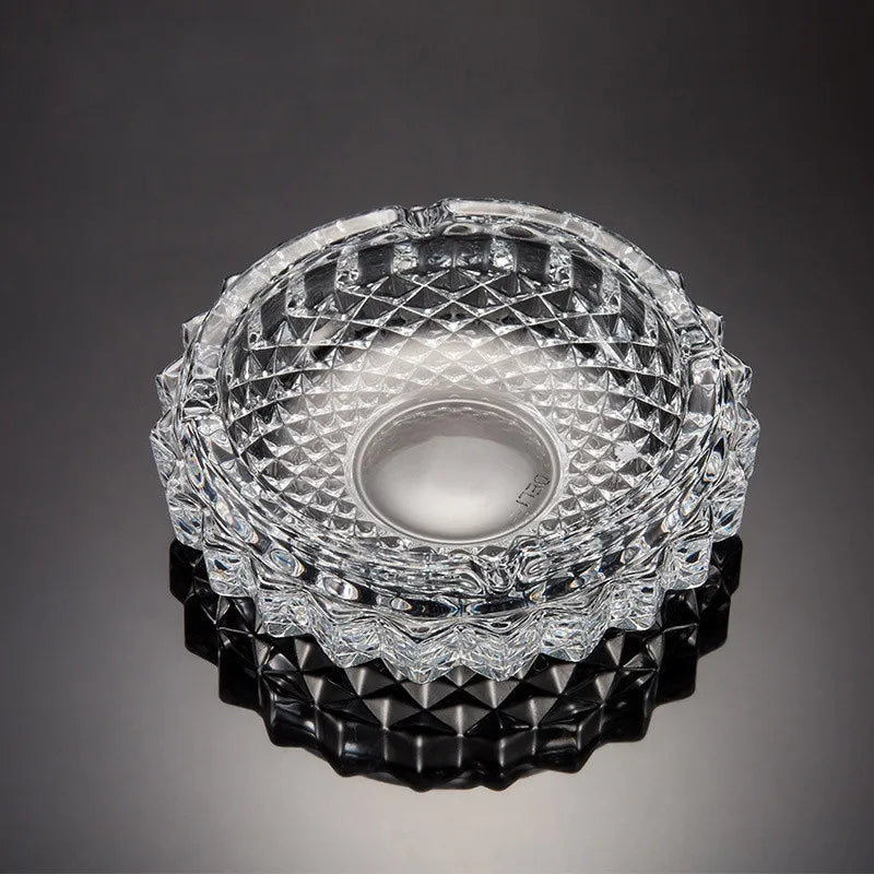 Crystal Clear Square Glass Ashtray