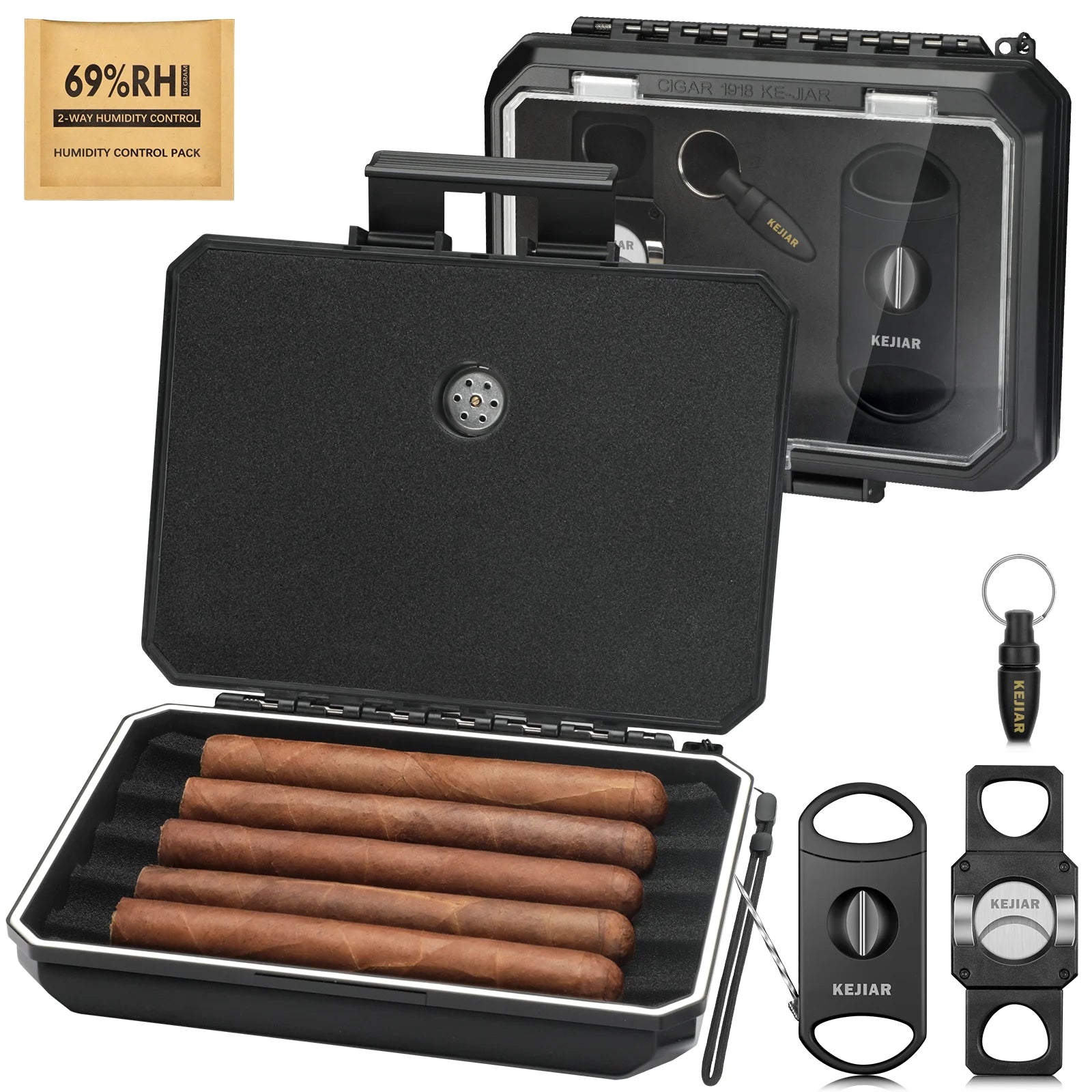 Travel Humidor with Cutters Pack