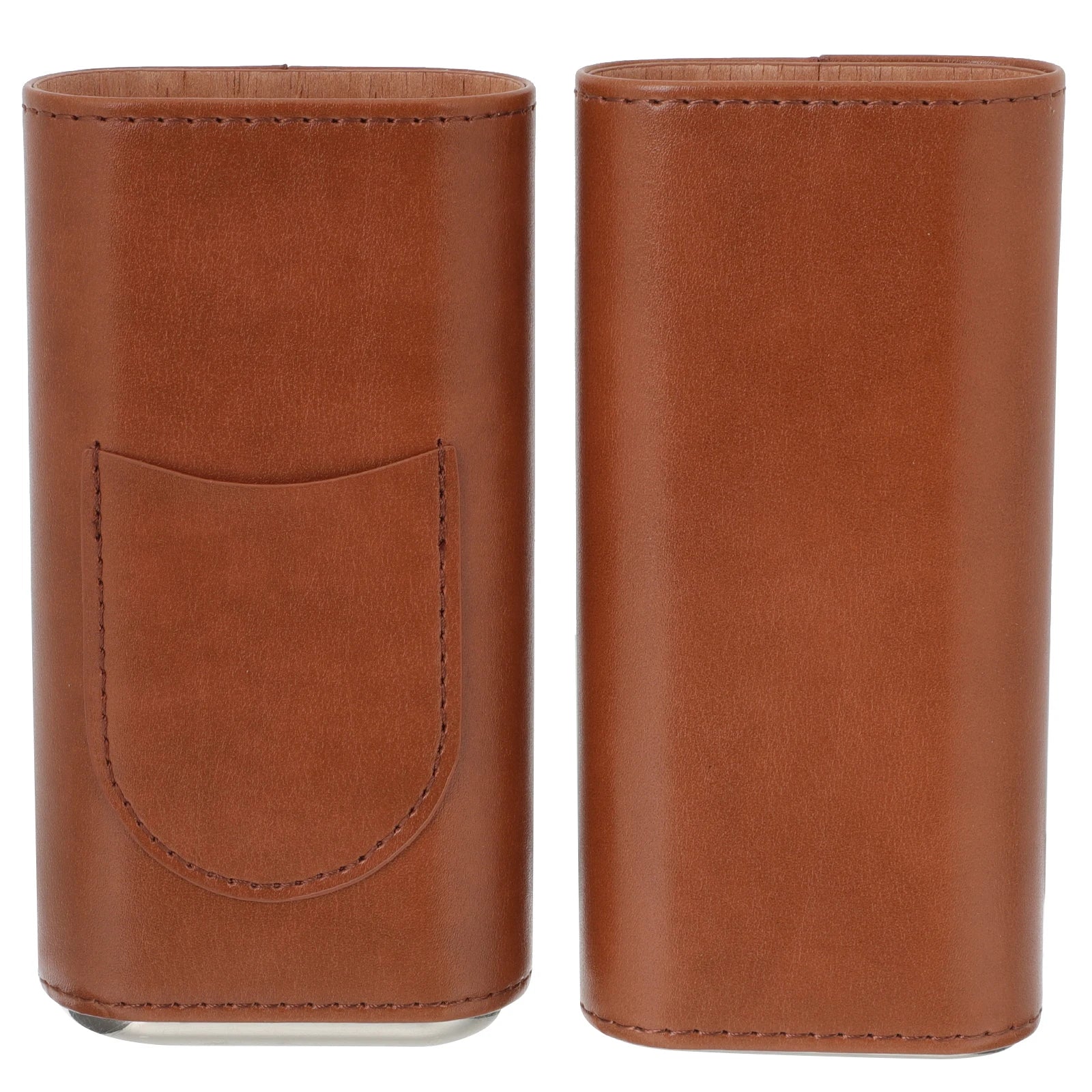 Portable Cigar Case PU Travel Humidor Box for Cigarette Holder Lightweight Durable Simple Design Fits Pocket Backpack