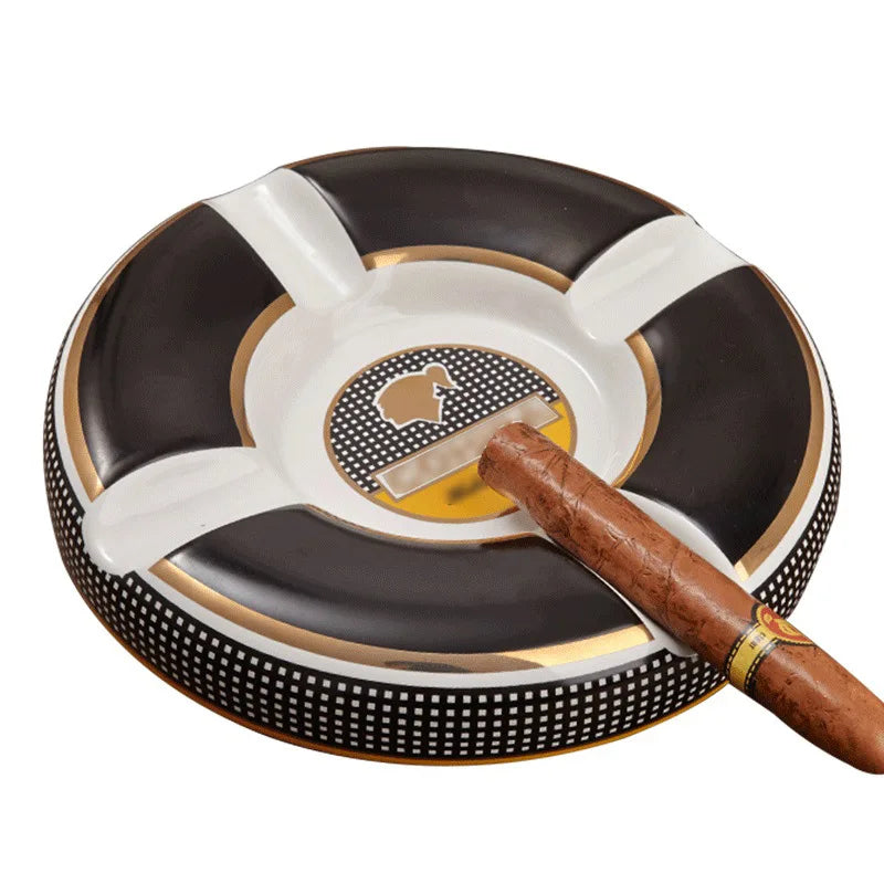Large Circular Ceramic Ashtray
