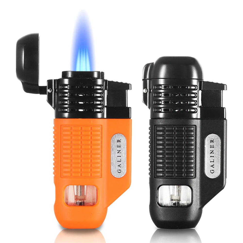 Windproof 4 Jet Metal Torch Lighter