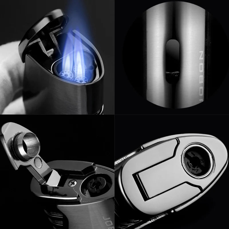 JOBON Triple Torch Jet Lighter with Cutter