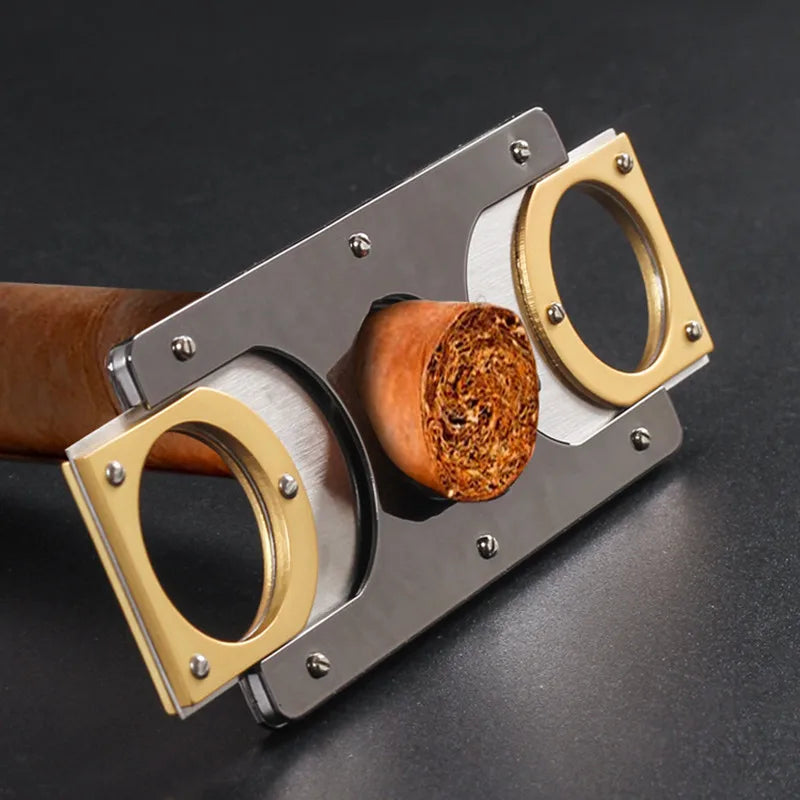 Double-Edged Stainless Steel Cigar Cutter