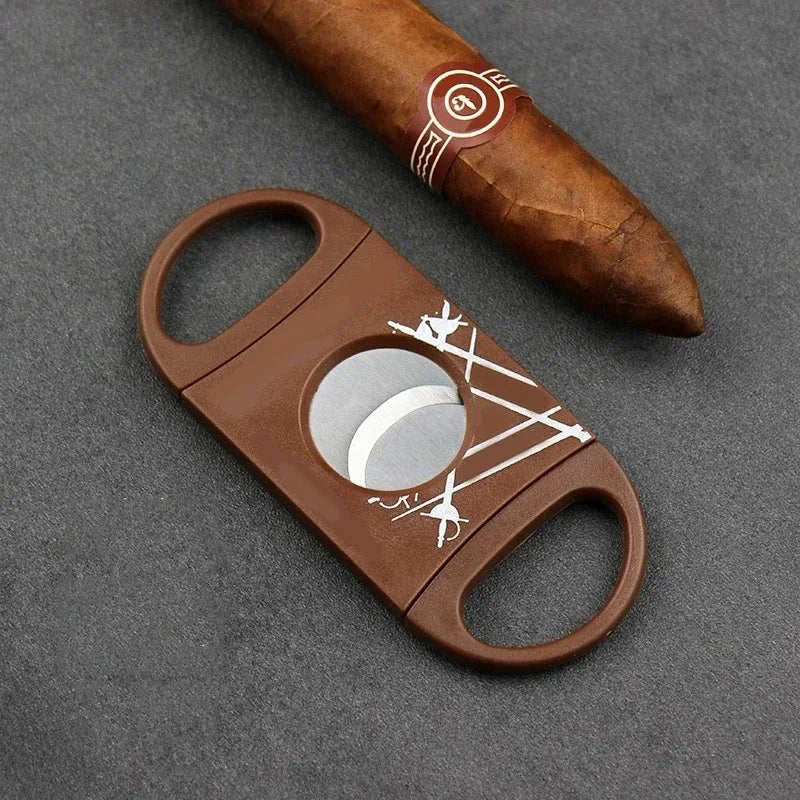 Cigar Set Pocket Cigar Cutter V-shaped Cutting Sharp Stainless Steel Blade Guillotine Punch Cutter Cigar Accessories