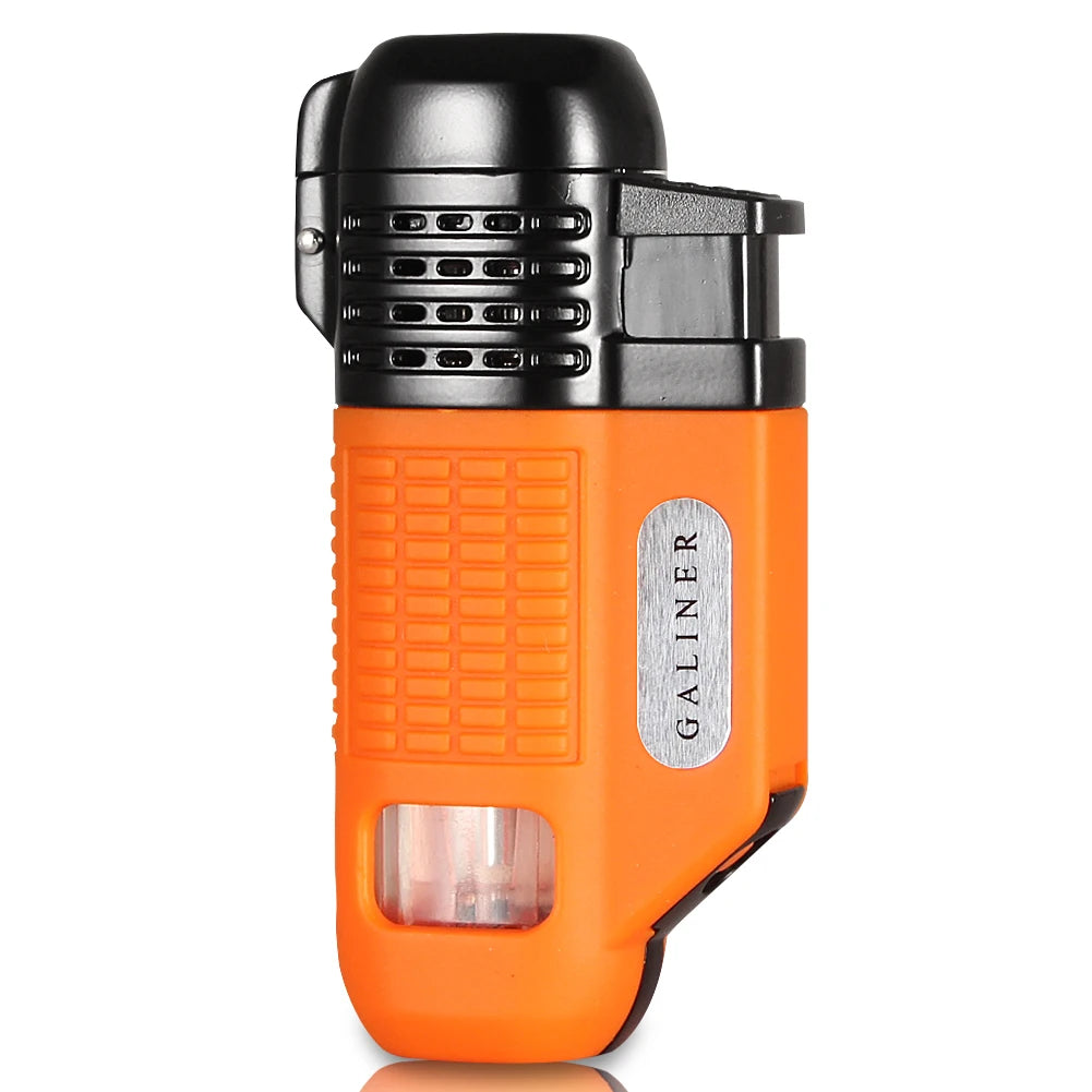 Windproof 4 Jet Metal Torch Lighter