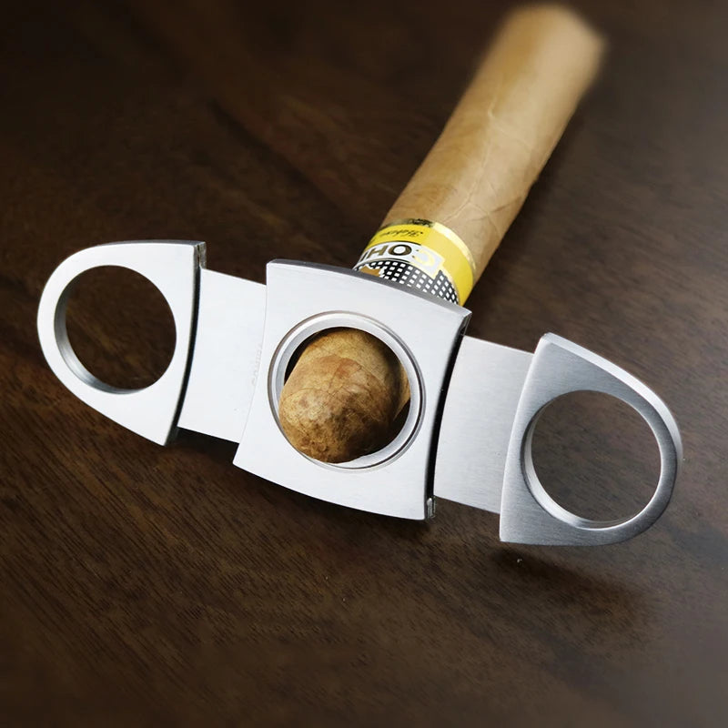 Cigar Cutter Stainless Steel Metal Classic Cutter Guillotine Cigar Scissors