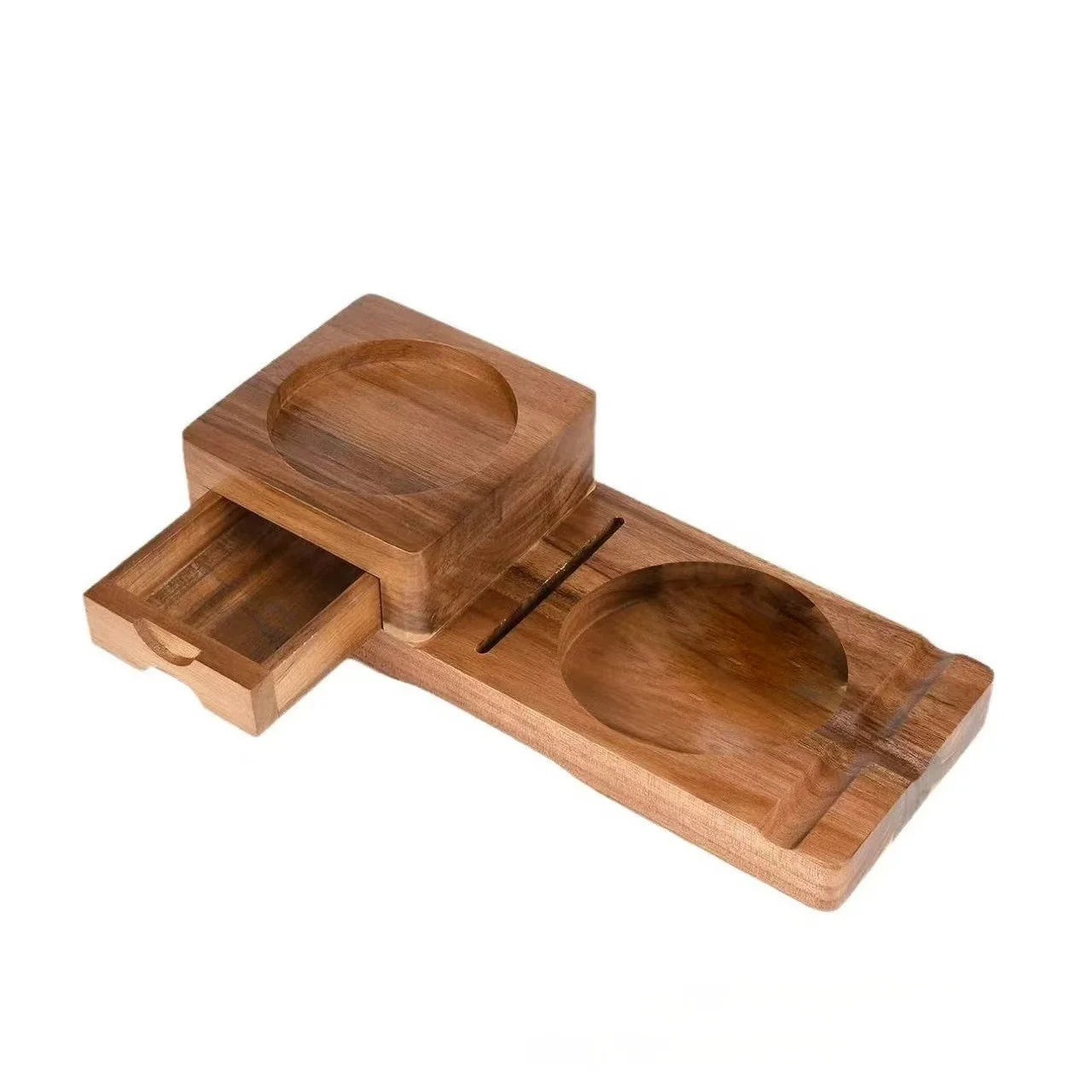 Wooden Ashtray with Drawer