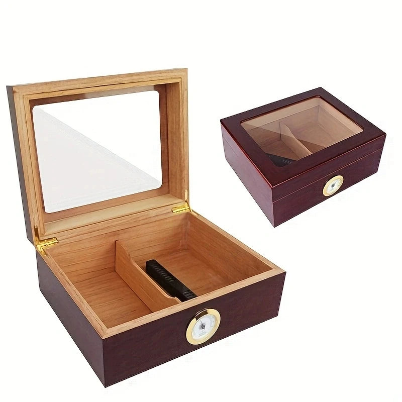 Spanish Cedar Wood Humidor Cigar Box...