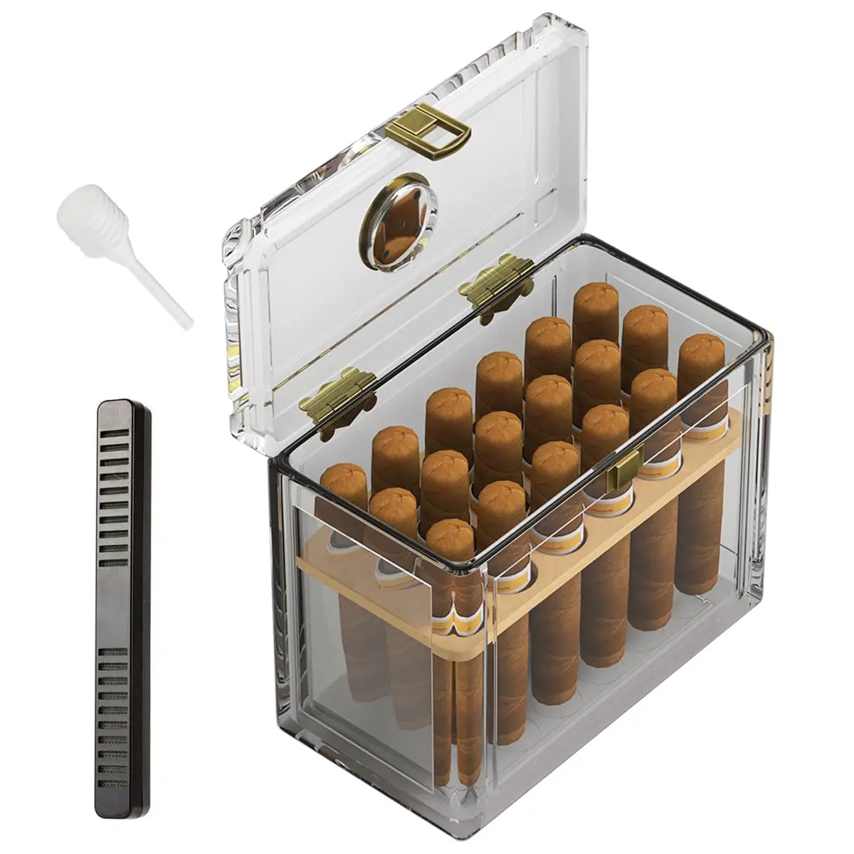 Acrylic Humidor with Cedar Tray