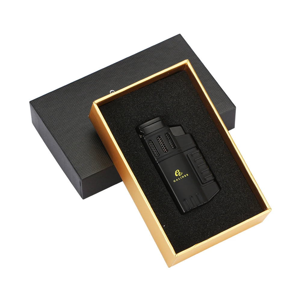 Windproof 4 Jet Metal Torch Lighter