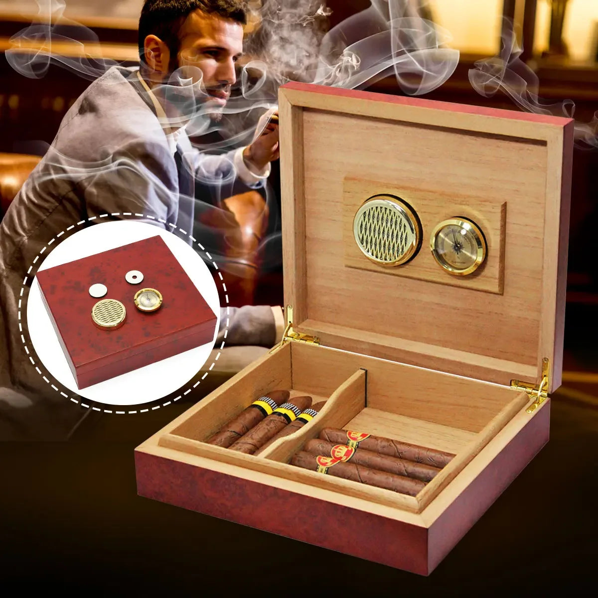 20-Count Cedar Humidor
