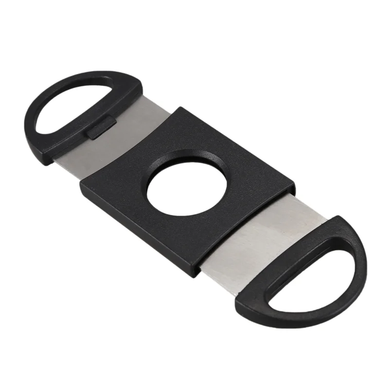 AA81-6X Oval-Shaped Cigar Cutter, Double Cut Blade