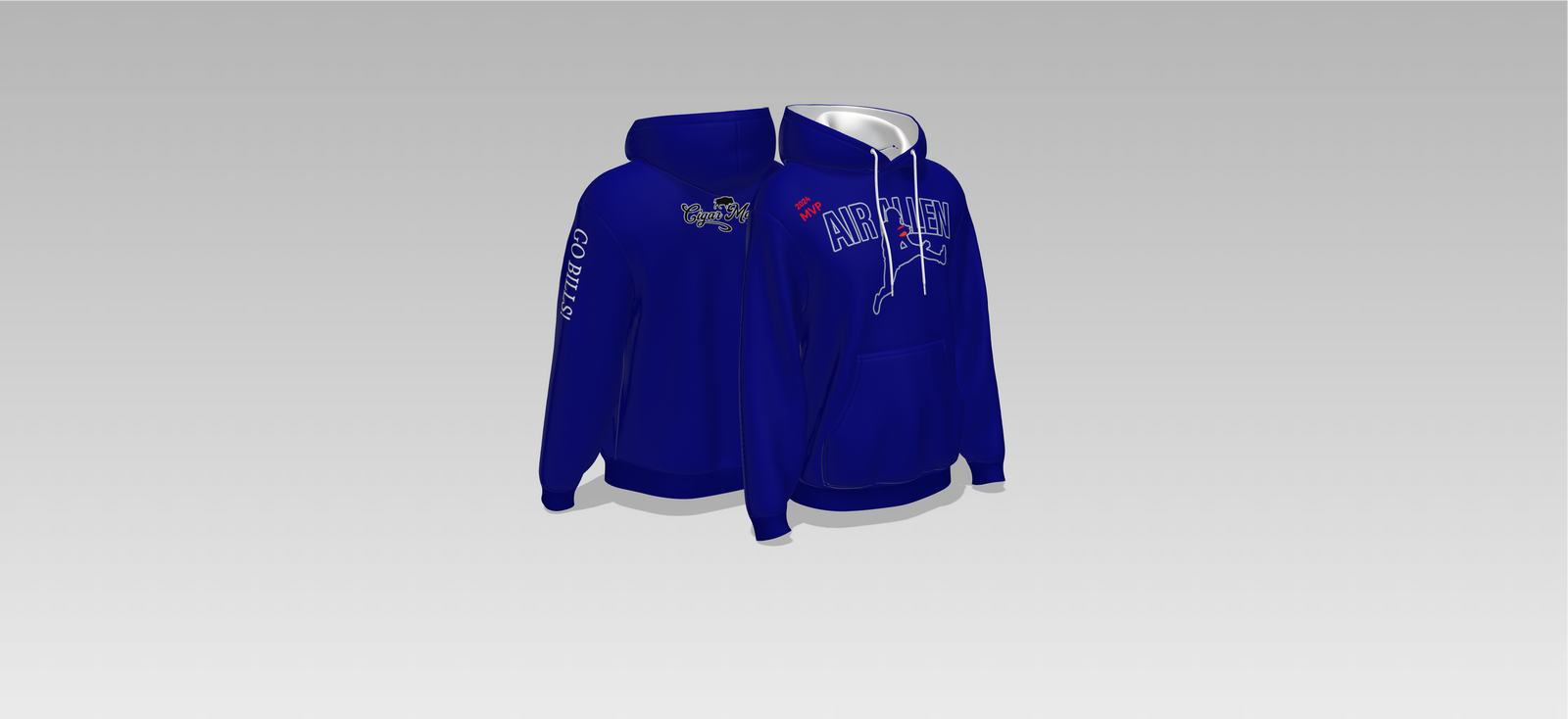 Premium Air Allen Cigar Mafia Hoodie – Bills Mafia Exclusive