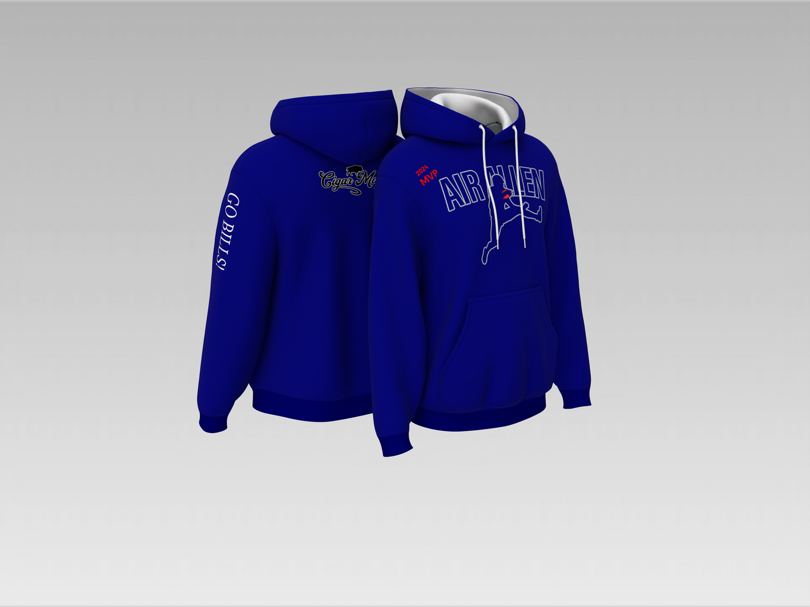 Premium Air Allen Cigar Mafia Hoodie – Bills Mafia Exclusive
