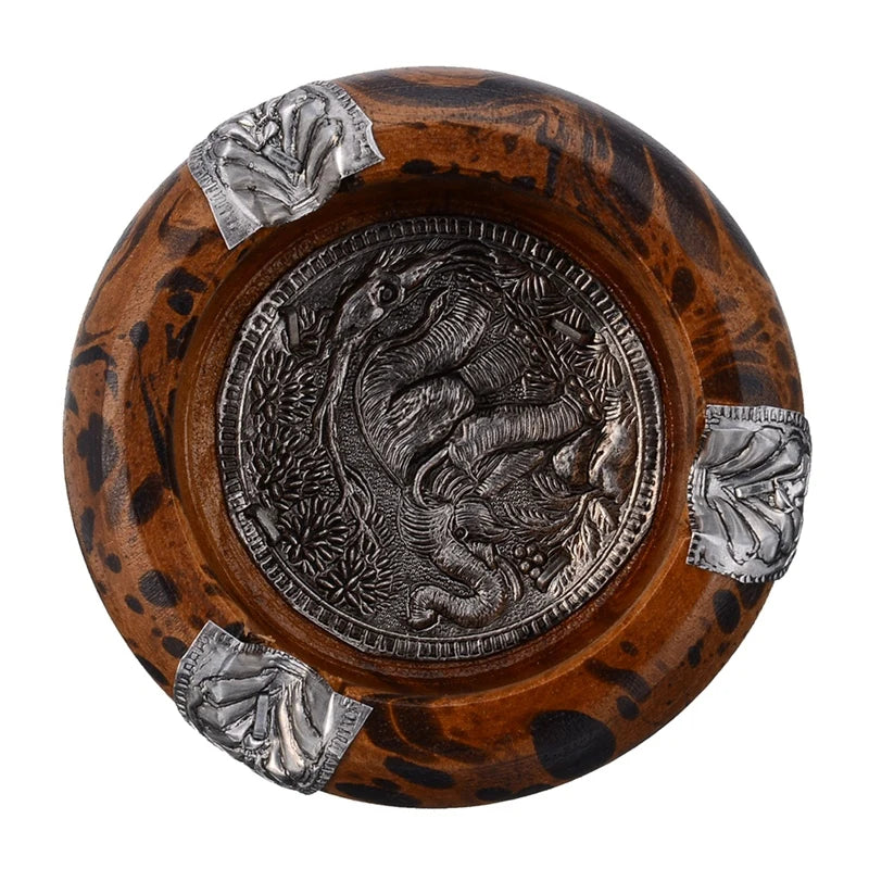New 3 Inch Wooden Ashtray, Tobacco Tray,Cigar Holder, Wooden Ashtray