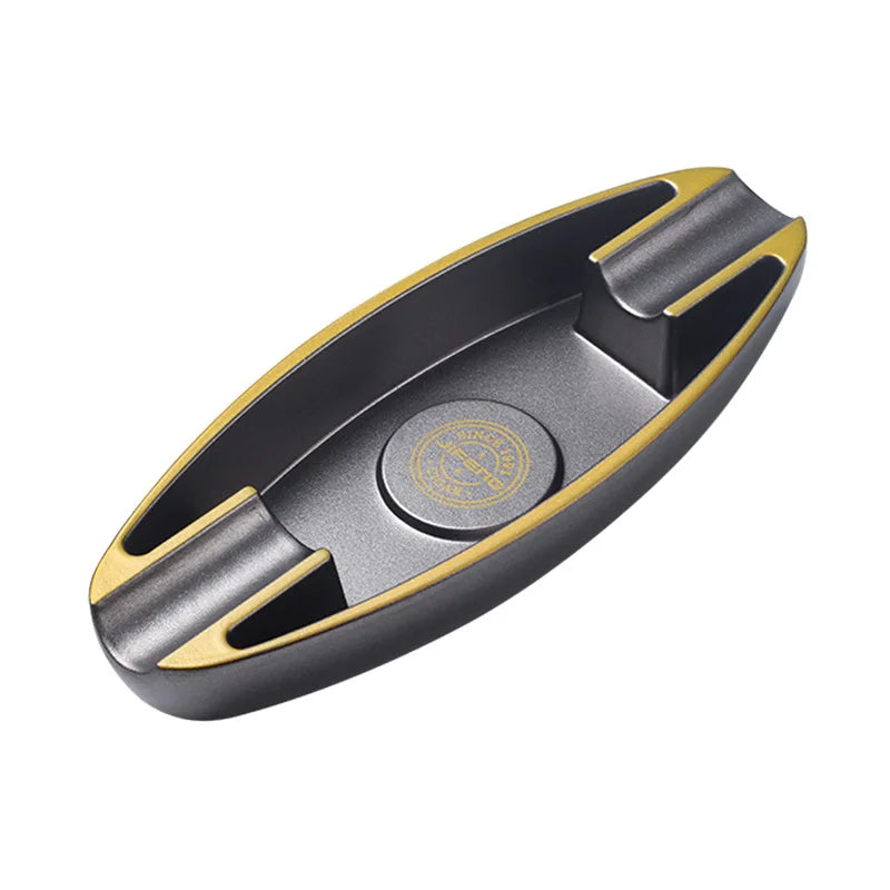 Portable Cigar Ashtray 2 Slot Cigar Holder Melamine Ash Slot Tobacco Cigar Accessories Cigarette Ashtray