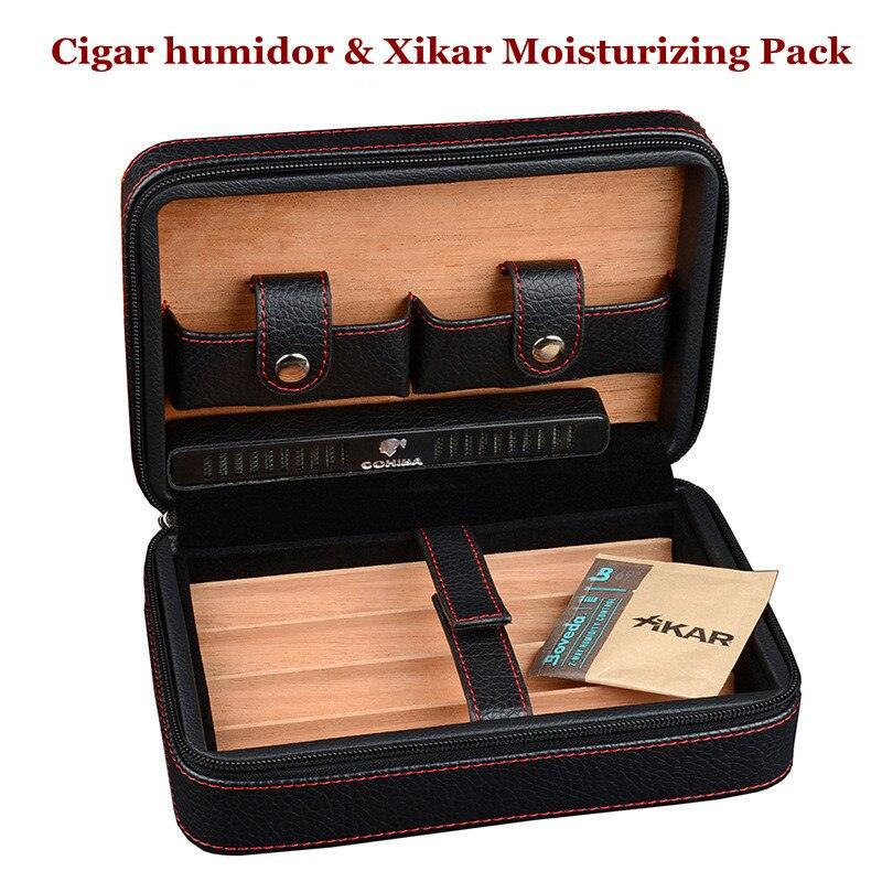 Classic Leather Travel Humidor - Cigar Mafia