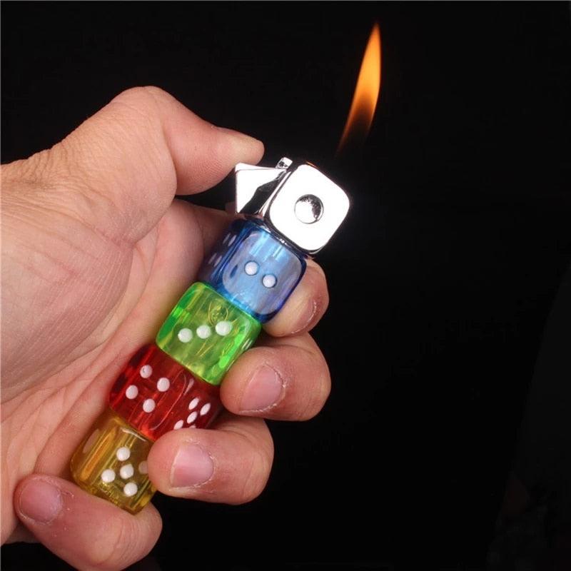 Colorful Flashing Dice Lighter - Cigar Mafia
