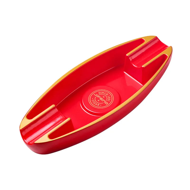 Portable Cigar Ashtray 2 Slot Cigar Holder Melamine Ash Slot Tobacco Cigar Accessories Cigarette Ashtray