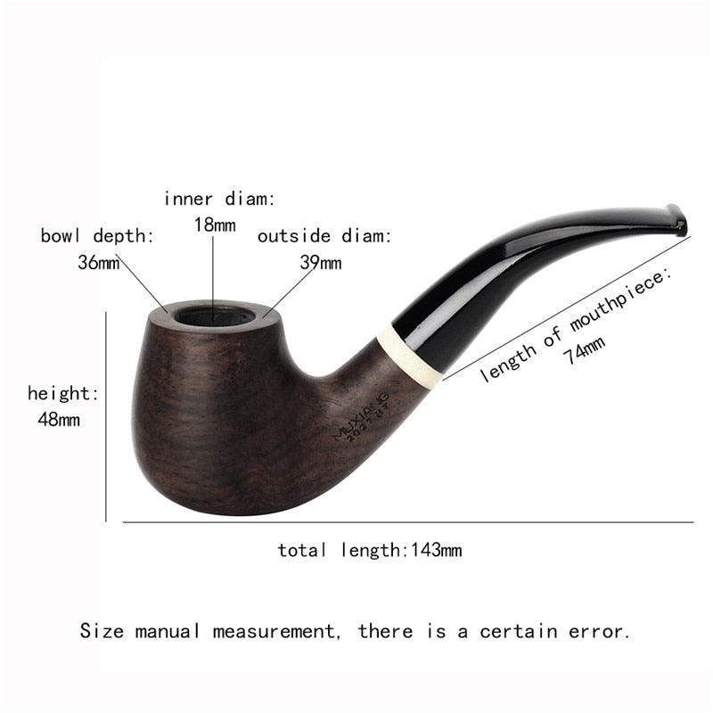 Ebonium Ebony Wood Pipe: Exquisite Craftsmanship, Enchanting Smoking Experience. - Cigar Mafia