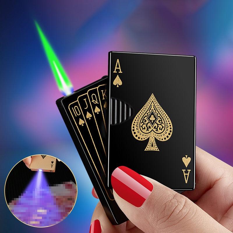Enchanting Poker Flame Lighter - Cigar Mafia