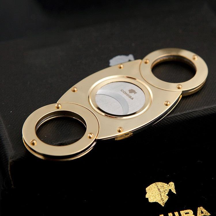 Luxury Gold Plated Cigar Cutter - Elegant Smoking Accessory - Cigar Mafia