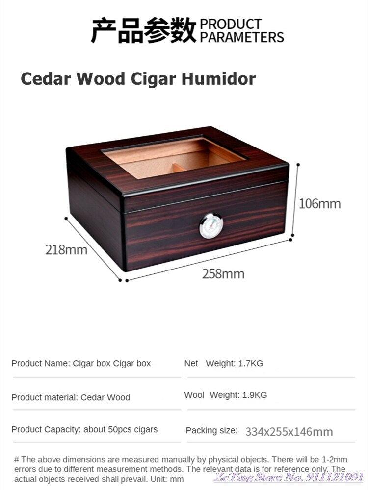Mystical Cedar Cigar Oasis: Enchanting Humidor & Secret Compartment - Cigar Mafia