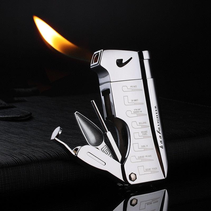 Enchanted Flame: Butane Jet Lighter with Pipe Tool - Cigar Mafia