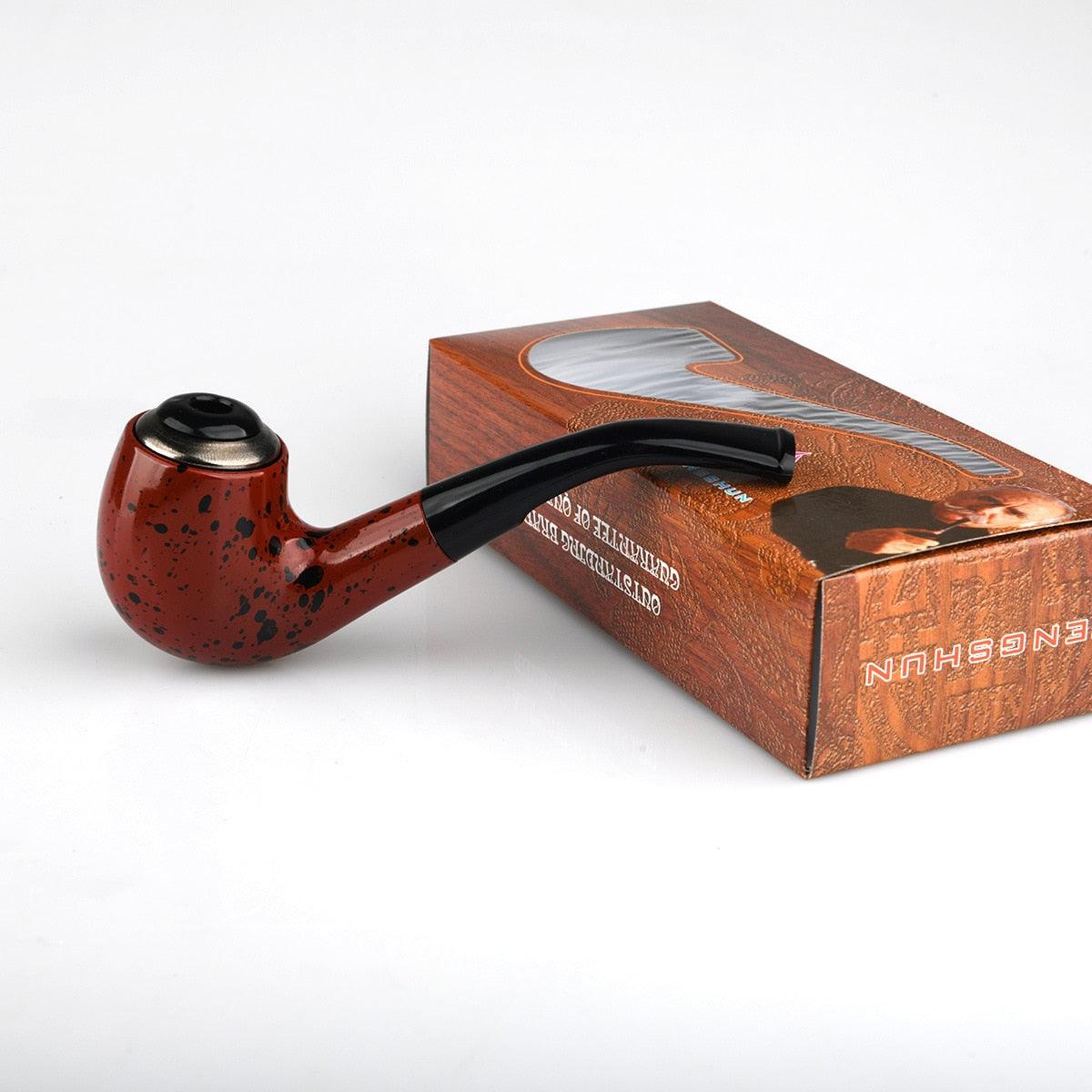 Enchanting Wood and Resin Smoking Pipe - Cigar Mafia
