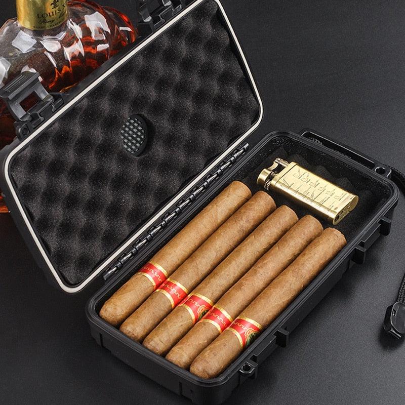 Portable Waterproof Cigar Humidor Set - Cigar Mafia
